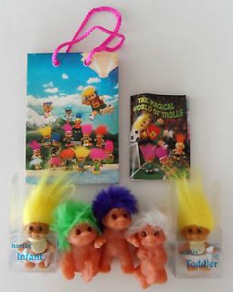 THE MAGICAL WORLD OF TROLLS NORFIN INFANT BAG RUSS VINTAGE 1985 Dam 3 