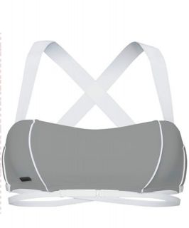 Adidas Womens SLVR Bandeau Bikini Top/X43029/XS/​S