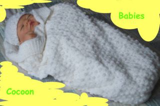 BABYS COCOON/PAPOOSE KNITTING PATTERN substitute/sha​wl