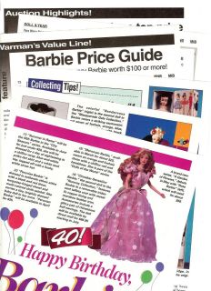   /Pics/​Price Guide/Info on Mattels Barbie Dolls~Barbie Turns 40