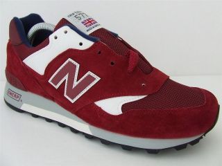 Mens New Balance Classic Trainers 577 RIN Red Suede Retro Sneakers 