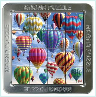   BALLOONS 3D SMALL MAGNA MAGNETIC TILE JIGSAW PUZZLE ~ 16 PIECES TILES