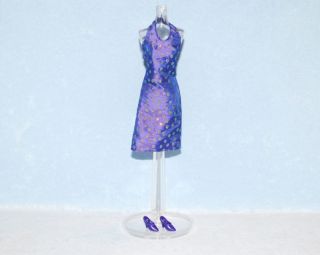 Sparkling Purple Genuine BARBIE Sleeveless Dress Heels