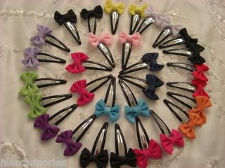 30 Hair snap / barrettes small cute bow clip pin thick hairpiece 