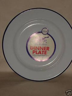 New Falcon Enamel Round Pie Dinner Plate Baking Dish Tin 26cm