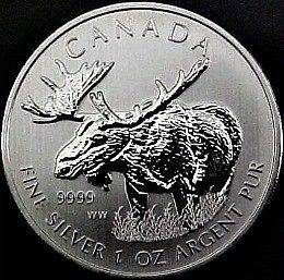 Troy oz 2012 Canadian Silver Moose coin*