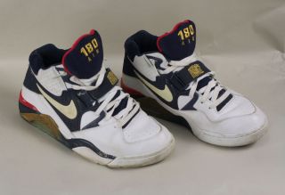 Mens Nike Air Force 180 Barkley Olympic Flight Basketball Shoes 11 