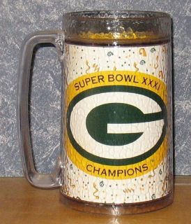 1997 Green Bay Packers Super Bowl Thermo Serv Beer Mug