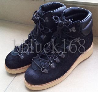 Viberg 68 Pachena Bay Hiking Boots 6.5oz Black Suede Leather Vibram 