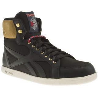 Reebok BERLIN Black/Tan leather boot UK 6   11