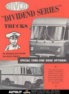 1957 Divco Dividend Milk Truck Brochure