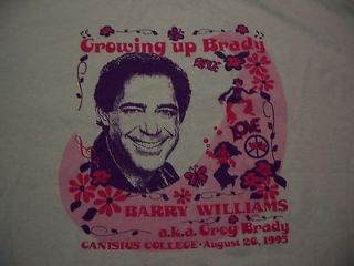 BARRY WILLIAMS GREG BRADY BUNCH SIGNED AUTOGRAPHED 1995 T SHIRT XL 