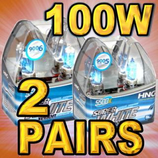 9005 & 9006 Combo Xenon halogen Bulbs For High / Low Beam White