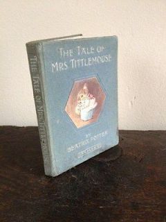 BEATRIX POTTER   THE TALE OF MRS. TITTLEMOUSE   FIRST EDITION   1910 