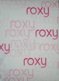 ROXY Quicksilver Logo REBEL Magenta Pink TWIN 3 pc. Sheet Set _ NIP