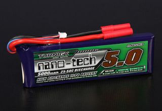 Nano Tech 5000mAh 2S 70C 7.4v LIPO High Discharge Battery Traxxas Losi 
