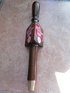 NOS Old Milwaukee Light wooden beer tap handle 12 3/4 3 sided