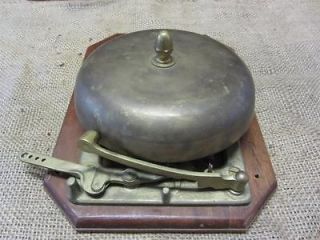 Vintage Brass Boxing Bell Antique Sports Old Iron Box School Fire 