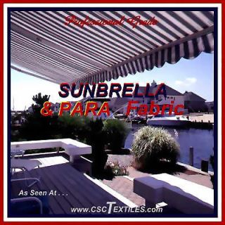 PARA 60W UVR SUNBRELLA 5yd Outdoor FABRIC for AWNING Canopy COLORFAST 