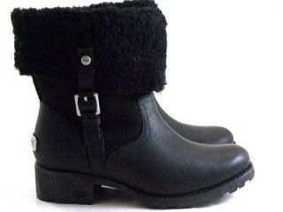 New UGG Australia Bellvue Black High Tall Winter Boots Womens/Lady 