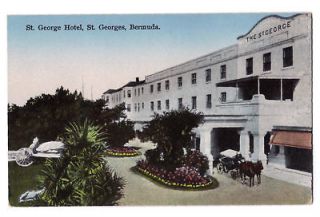 Bermuda postcard St. George Hotel, St. Georges