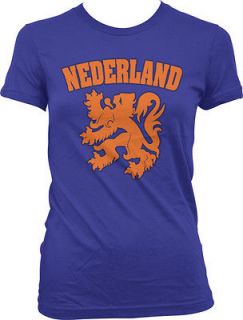 Nederland Netherlands Dutch Lion Coat of Arms Juniors Girls T shirt