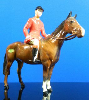 Beswick Stallion Horse Rider Hand Painted Porcelain Figurine MINT