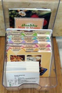   Cards w/ Organizer Healthy Meals in Minutes & Beverages & More