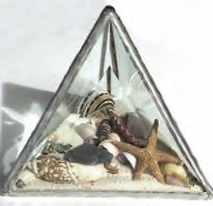Clear Glass Bevel Triangles Box of 30 Bevels