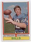 Joe Fergunson Bills QB 1974 Topps Rookie Trading Card # 512