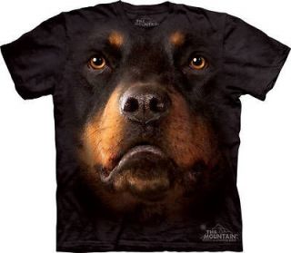 Rottweiler Face T shirt big dog face animal spirit funny cool shirts S 