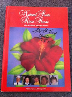 Felix Trinidad Autographed Puerto Rican Parade Magazine June 1997