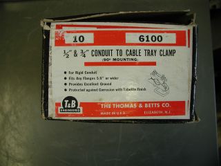 Thomas & Betts T&B 6100 1.5 & 3/4 Conduit to Cable Tray Clamp (10 in 