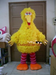 Sesame Street Big yellow bird Mascot Costume Adult outfit Fancy 