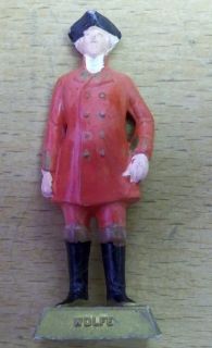 JAMES WOLFE * 1960s LIPTON TEA Famous Canadian Figurine 3 inches 
