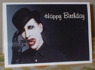 Marilyn Manson Personalised Birthday Greeting Card M38