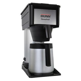   BTX B 10 Cup Velocity Brew Thermal Carafe Coffee Maker Black Brewer