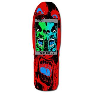 Sims Scremer 2 Red Skateboard Deck Powell Vision G&S Hosoi Old School 