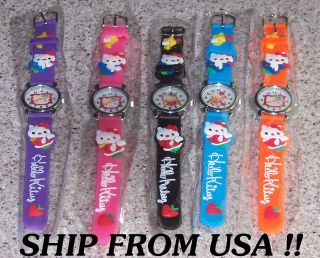   KITTY CHILDRENS WATCHES USA SHIP XMAS AND BIRTHDAY GIFTS 5 COLORS