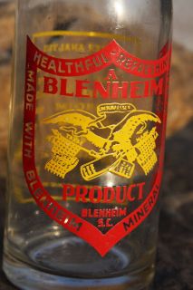 Blenheim Special ACL Soda Bottle Blenheim SC
