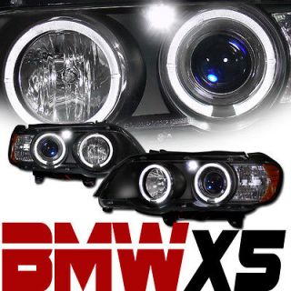   LED HALO RIMS PROJECTOR HEAD LIGHTS LAMPS SIGNAL 2001 2003 BMW E53 X5