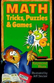 Math Tricks, Puzzles and Games by Raymond Blum 1995, Paperback