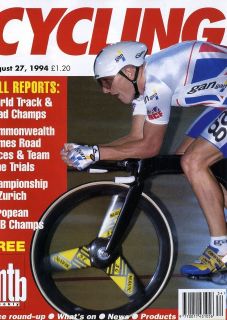 CYCLING MAGAZINE 27/8/1994 CHRIS BOARDMAN   MAURIZIO FONDRIEST 