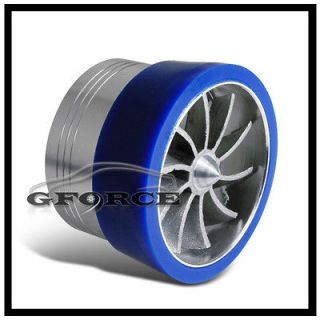 INTAKE FAN SUPERCHARGER SAVE FUEL INCREASE HP BLUE (Fits 