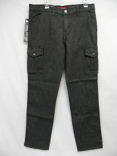 Neo Blue Charcoal Wash Relaxed Cargo Jeans 36 NWT #450I KN170