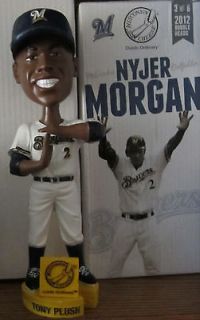   Morgan 2012 T Plush Retro Variant Bobblehead Milwaukee Brewers SGA