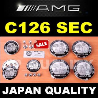 AMG Design FULL RANGE Emblems kit Mercedes W126 Coupe C126 560SEC 