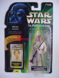   Power of the Force Flashback Photo LUKE SKYWALKER with Blaster Rifle