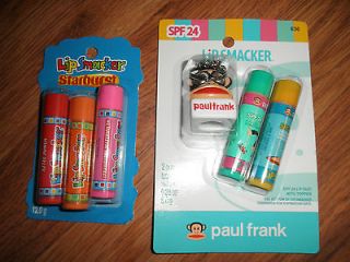Lip Smackers lip balm gloss ~ Paul Frank spf 24 ~ starburst 5 glosses 