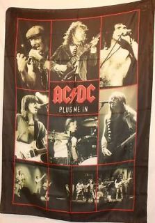 AC/DC ACDC PLUG ME IN Cloth Poster Flag Tapestry New​